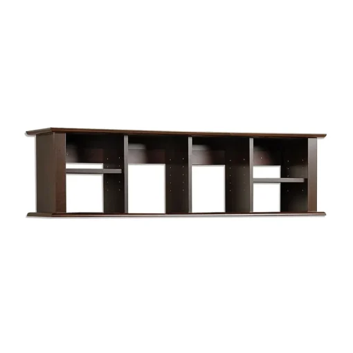 Prepac Shelving<™ Wall Mounted Desk Hutch, 48" x 11.5", Espresso (EHD-1348)