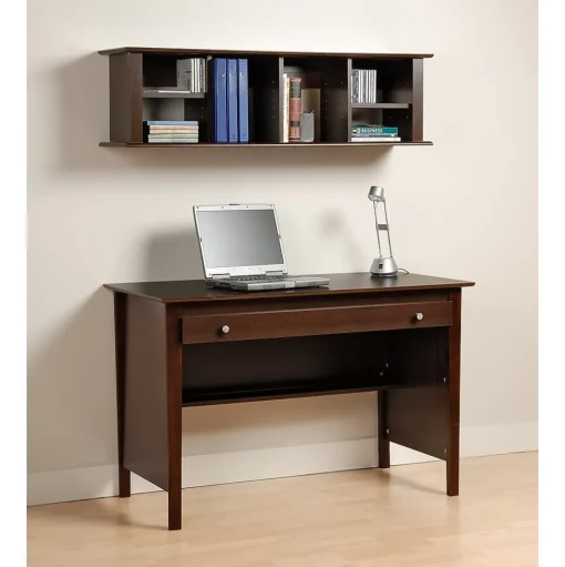 Prepac Shelving<™ Wall Mounted Desk Hutch, 48" x 11.5", Espresso (EHD-1348)