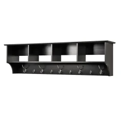 Prepac Shelving<™ Wide Hanging Entryway Shelf, 60" x 11.5", Black