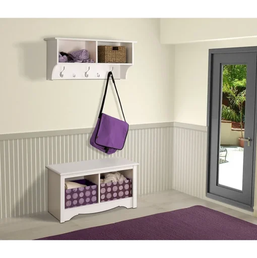 Prepac Shelving<™ Wide Hanging Entryway Shelf, 36" x 11.5", White (WEC-3616)