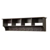 Prepac Shelving<™ Wide Hanging Entryway Shelf, 60" x 11.5", Espresso