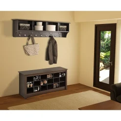 Prepac Shelving<™ Wide Hanging Entryway Shelf, 60" x 11.5", Espresso