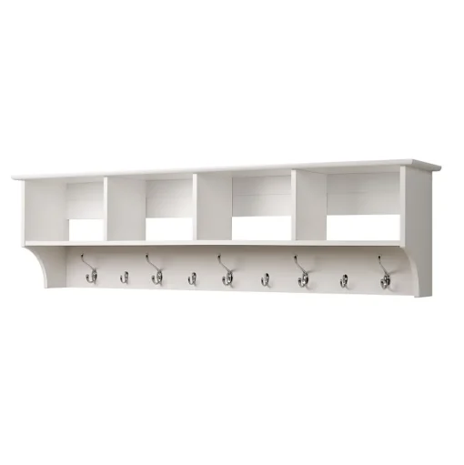 Prepac Shelving<™ Wide Hanging Entryway Shelf, 60" x 11.5", White