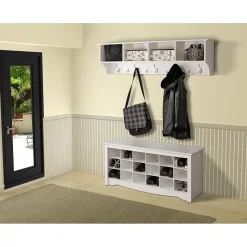 Prepac Shelving<™ Wide Hanging Entryway Shelf, 60" x 11.5", White