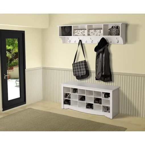 Prepac Shelving<™ Wide Hanging Entryway Shelf, 60" x 11.5", White