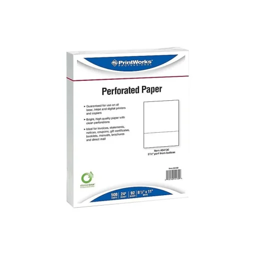 Printworks Professional Multipurpose Paper<8.5" x 11" Multipurpose Paper, 24 lbs., 92 Brightness, 500/Ream, 5 Reams/Carton (04130)