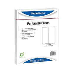 Printworks Professional Multipurpose Paper<8.5" x 11" Multipurpose Paper, 20 lbs., 92 Brightness, 500/Ream, 5 Reams/Carton (04339)