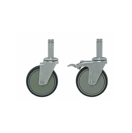 Unbranded Shelving<Quantum Storage 5" x 1-1/4" Swivel Stem Casters, Set of 4 (WR-00H)