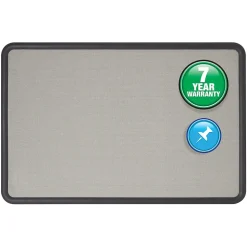 Quartet Bulletin<Contour Fabric Bulletin Board, Black Frame, 2'H x 3'W (7693G)