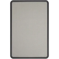 Quartet Bulletin<Contour Fabric Bulletin Board, Black Frame, 2'H x 3'W (7693G)
