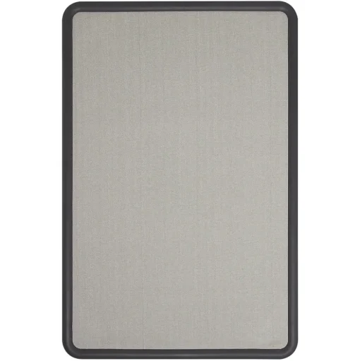 Quartet Bulletin<Contour Fabric Bulletin Board, Black Frame, 2'H x 3'W (7693G)