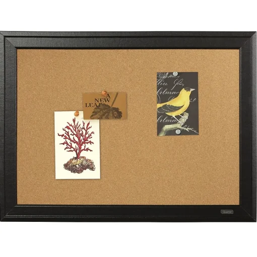 Quartet Bulletin<Cork Bulletin Board, Black Frame, 23'' x 17'' (79281)