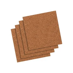 Quartet Bulletin<Cork Bulletin Boards, Frameless, 1'H x 1'W (102)