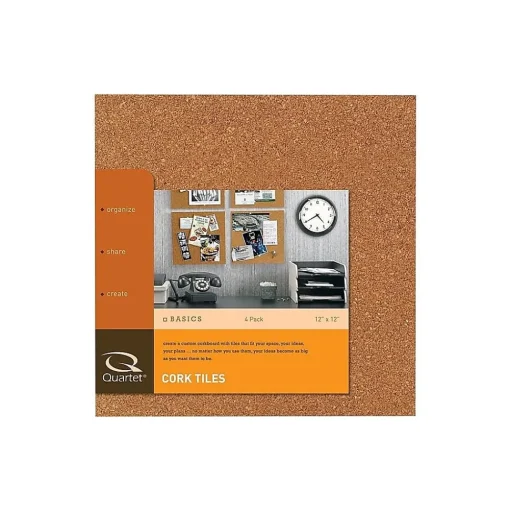 Quartet Bulletin<Cork Bulletin Boards, Frameless, 1'H x 1'W (102)