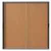 Quartet Bulletin<Cork Bulletin Board, Aluminum Frame, 5' x 3' (EISC3956)