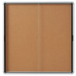 Quartet Bulletin<Cork Bulletin Board, Aluminum Frame, 5' x 3' (EISC3956)