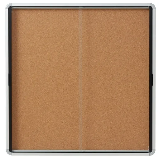 Quartet Bulletin<Cork Bulletin Board, Aluminum Frame, 5' x 3' (EISC3956)