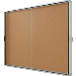Quartet Bulletin<Cork Bulletin Board, Aluminum Frame, 5' x 3' (EISC3956)