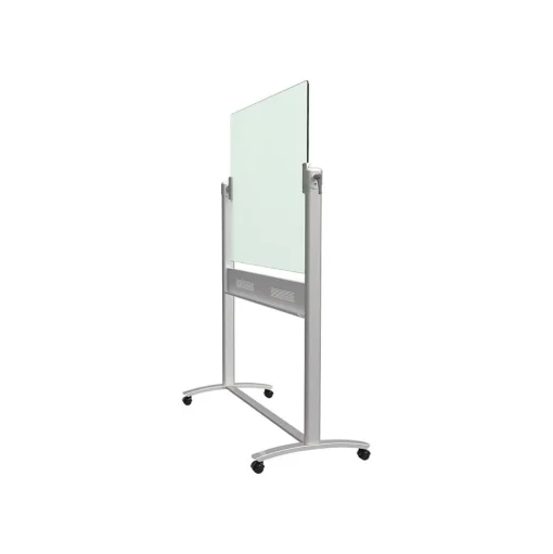Quartet Dry Erase<Infinity Magnetic Glass Dry-Erase Mobile Presentation Whiteboard Easel, Silver Base, 3' x 4' (ECM43G)