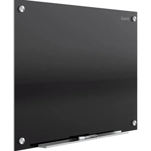 Quartet Dry Erase<Infinity Magnetic Glass Dry-Erase Whiteboard, Black, 8' x 4' (G9648B)