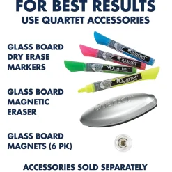 Quartet Dry Erase<Infinity Magnetic Glass Dry-Erase Whiteboard, Black, 8' x 4' (G9648B)