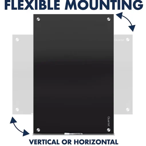 Quartet Dry Erase<Infinity Magnetic Glass Dry-Erase Whiteboard, Black, 8' x 4' (G9648B)