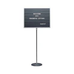 Quartet Bulletin<Pedestal Magnetic Letter Board, Gray Frame, 2' x 1.5' (7921M)