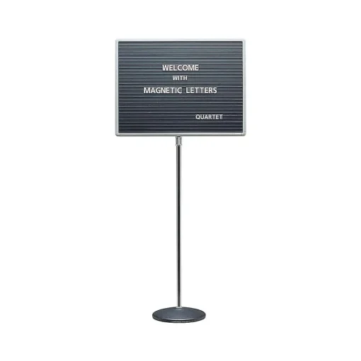 Quartet Bulletin<Pedestal Magnetic Letter Board, Gray Frame, 2' x 1.5' (7921M)