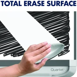 Quartet Dry Erase<® Prestige® 2 Magnetic Mobile Presentation Whiteboard Easel, 3' x 2' (ECM32P2)