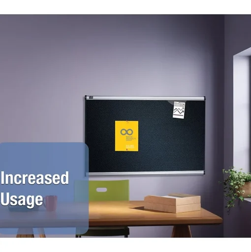 Quartet Bulletin<Prestige Foam Bulletin Board, Aluminum Frame, 2'H x 3'W (QTB343A)