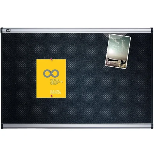 Quartet Bulletin<Prestige Foam Bulletin Board, Aluminum Frame, 2'H x 3'W (QTB343A)