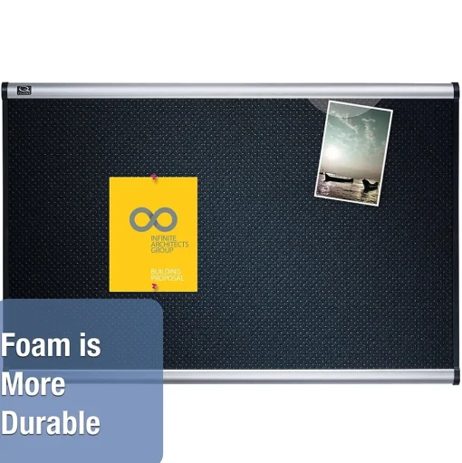Quartet Bulletin<Prestige Foam Bulletin Board, Aluminum Frame, 4'H x 6'W (B347A)