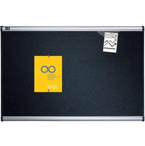 Quartet Bulletin<Prestige Foam Bulletin Board, Aluminum Frame, 4'H x 6'W (B347A)