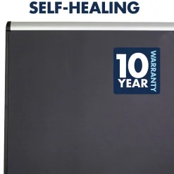 Quartet Bulletin<Prestige Plus Magnetic Fabric Bulletin Board, Aluminum Frame, 4'H x 6'W (MB547A)