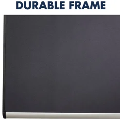 Quartet Bulletin<Prestige Plus Magnetic Fabric Bulletin Board, Aluminum Frame, 4'H x 6'W (MB547A)
