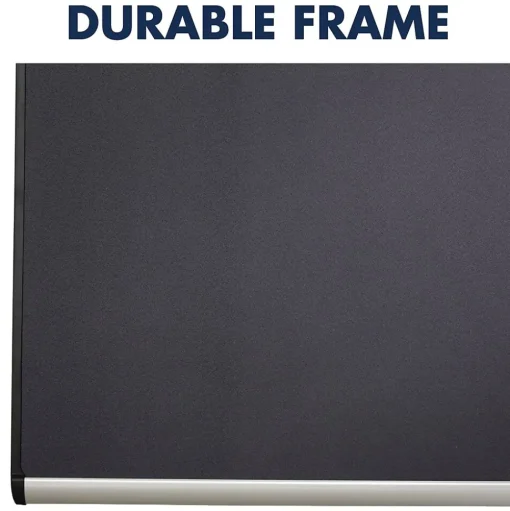 Quartet Bulletin<Prestige Plus Magnetic Fabric Bulletin Board, Aluminum Frame, 4'H x 6'W (MB547A)
