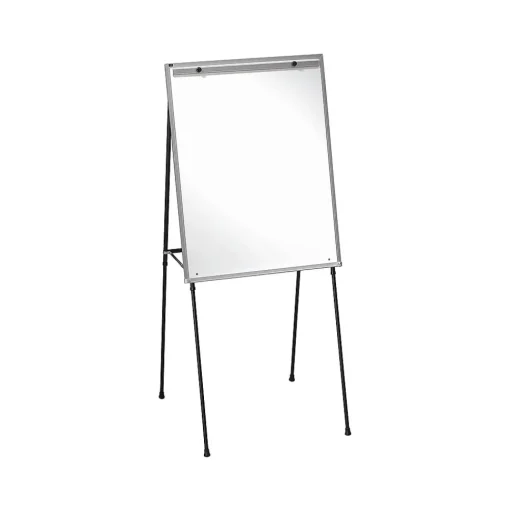 Quartet Dry Erase<Total Erase Flip Chart Easel, 70", Black Steel (81E)
