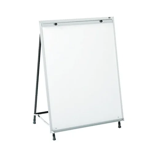 Quartet Dry Erase<Total Erase Flip Chart Easel, 70", Black Steel (81E)