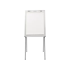 Quartet Dry Erase<Total Erase Flip Chart Easel, 70", Black Steel (81E)