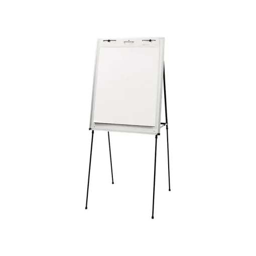 Quartet Dry Erase<Total Erase Flip Chart Easel, 70", Black Steel (81E)