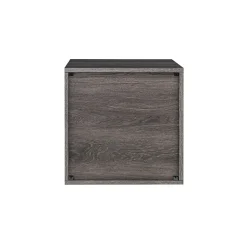 QUUBs Storage Cabinets<15.75" Drawer Cabinet with 2 Drawers, Weathered Gray (G115002500)