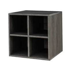 QUUBs Storage Cabinets<15.75" Storage Cabinet with 2 Shelves, Weathered Gray (G115002300)