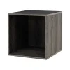QUUBs Storage Cabinets<15.75" Storage Cabinet with 1 Shelf, Weathered Gray (G115002100)