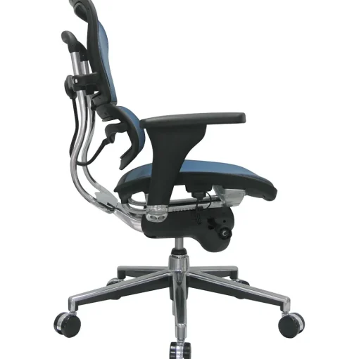 RAYNOR GROUP Office Chairs<Raynor Eurotech Ergo human Mesh Mid Back Task Chair, Blue
