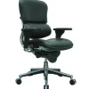 Eurotech Office Chairs<Raynor Leather Mid Back Ergo human Chair, Black