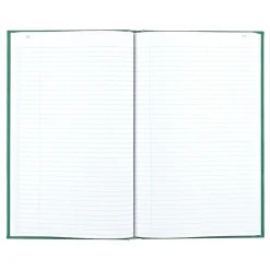 National Brand Accounting & Record Journals<Rediform Emerald Series Record Book, 7.31"W x 11.88"H, Green, 250 Sheets/Book (56151)