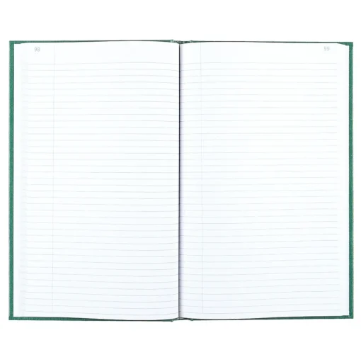 National Brand Accounting & Record Journals<Rediform Emerald Series Record Book, 7.31"W x 11.88"H, Green, 250 Sheets/Book (56151)