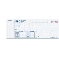 Rediform Accounting & Record Journals<Money Receipts Collection Forms, Carbonless, 3 Parts, 2 3/4" x 7" (8L802)