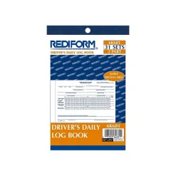 Rediform Business Forms<2-Part Carbon Driver's Daily Logs, 5.5"L x 7.88"W, 31 Sets/Book (6K681)