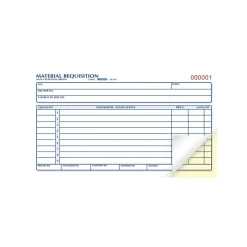 Rediform Business Forms<2-Part Carbonless Purchase Requisitions, 4.25"L x 7.88"W, 50 Sets/Book (1L114)